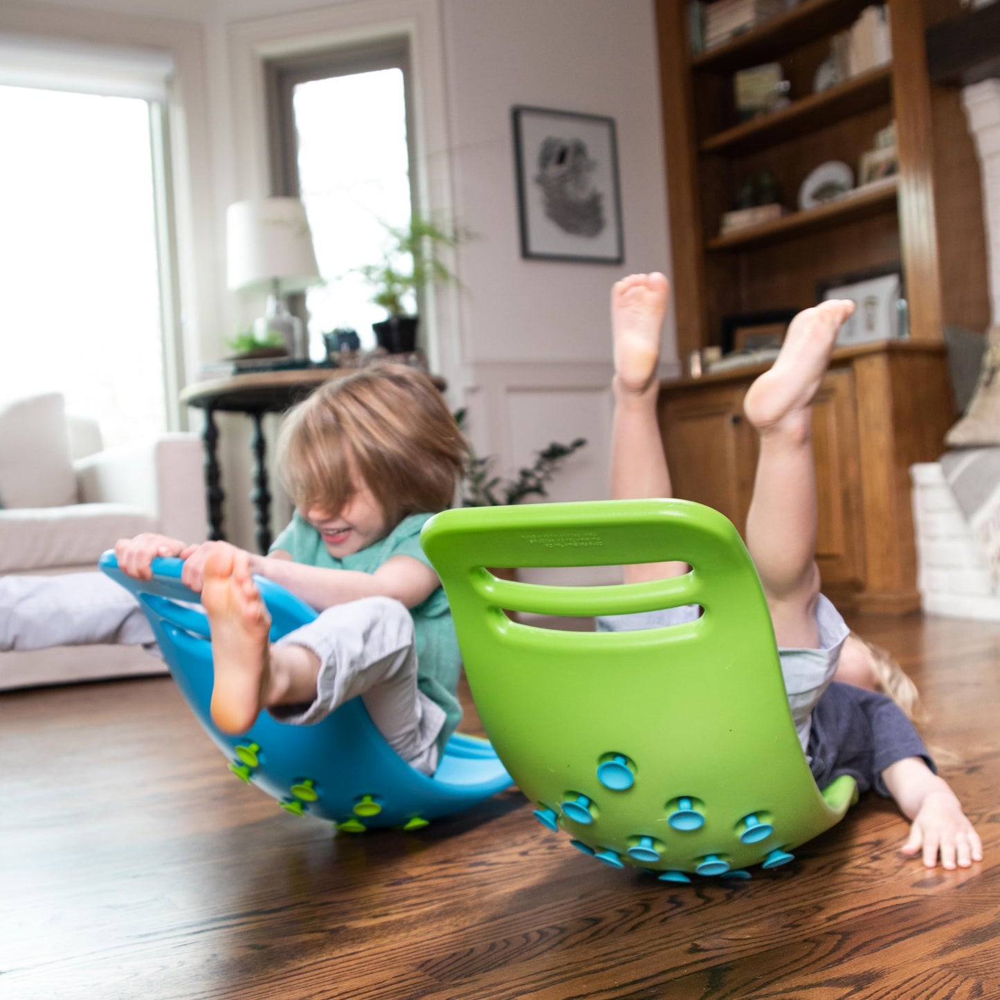 Fat Brain Toys Teeter Popper, Toddler Sensory Toys, Toddler Toys For Ages 3 And Up, Indoor Toy, Green