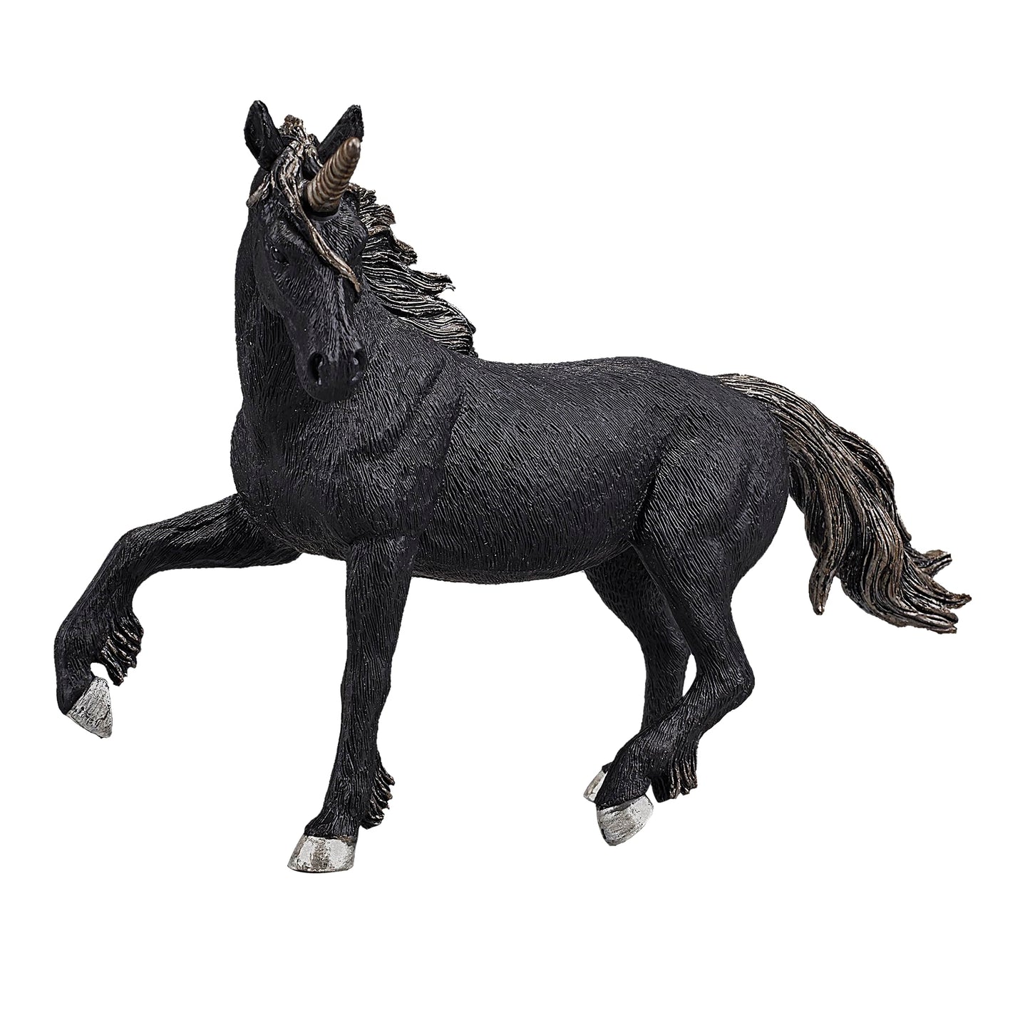 Mojo Dark Unicorn Realistic Fantasy Hand Painted Toy Figurine