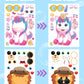 24 Pcs Make Your Own Sticker Sheets For Kids, Mix And Match Animal Face Stickers For Kids 3-5, 4-8, Toddlers Crafts Activities G