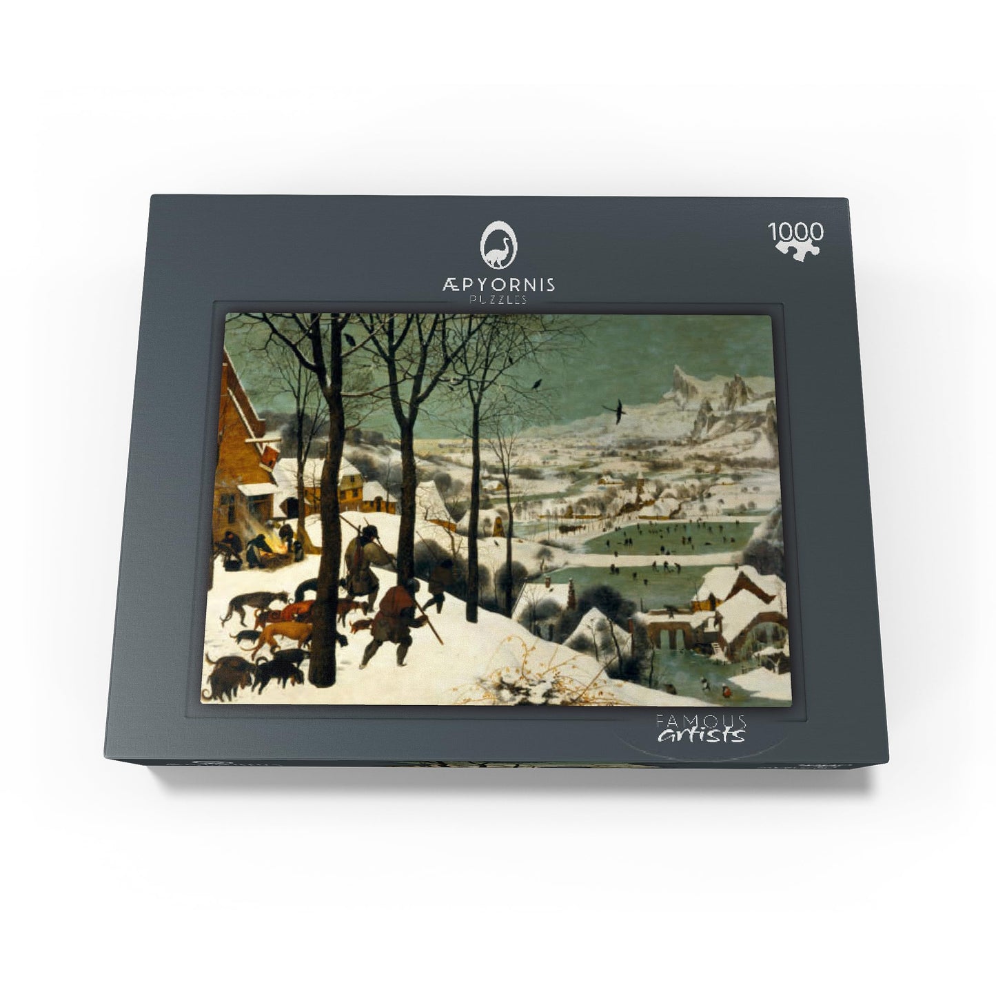 Mypuzzle Hunters In The Snow 1565 By Pieter Bruegel The Elder - Premium 1000 Piece Jigsaw Puzzle For Adults