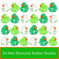4E'S Novelty 24 Pack St Patricks Day Rubber Ducks - 2 Inch Shmrock Rubber Duckies Bulk - Saint Pattys Day Irish Gifts For Adults