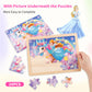 Kawyehu Large Wooden Puzzles for Kids Ages 4-6  24 Pcs Kids Puzzles in Gift Box(12 * 9 in)  Preschool Educational Toys Birthday Gifts Puzzles for 3 4 5 6 7 8 Year Old Boy Girls  Princess