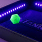 Metallic Dice Games FanRoll Black Light Tray