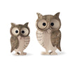 Forest Decor Wood Owl Decor, Owl Figurines, Wildlife Bird Owl Statue, Rustic Animal Sculpture, Perfect Owl Lover Gift, Small Dec