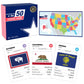 The World Game The 50 States Game - US Geography Board Game for Kids & Adults - Educational Fun Learning - Multicolor