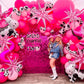 Partywoo Pink Star Balloons, 2 Pcs 42 Inch Large 14-Pointed Starburst Balloons, One-Piece Star Explosion Balloons With Ribbon, Point Star Foil Balloons, Mylar Balloons For Birthday Party Decorations
