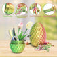 Flavery 3D Printed Dragon In Egg - Gold Green Pink - 5.1 Inch Tricolor Egg With Flexible Crystal Dragon Inside, Colorful Fidget