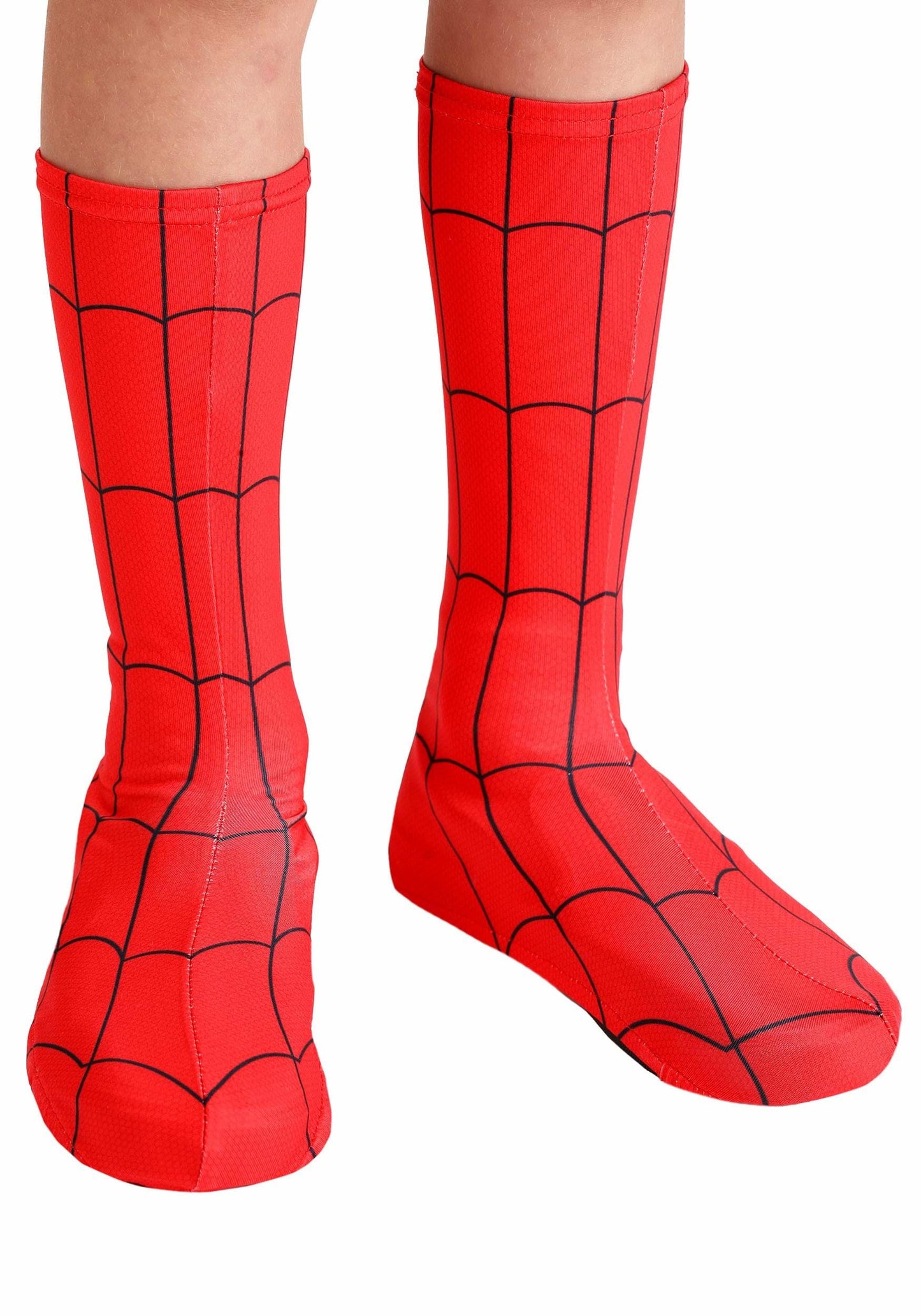 Spider-Man Toddler Costume Boot Covers | Superhero Accessories Standard Red