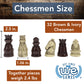 We Games Medieval Themed Chess Set - Wooden Chess Board With Intricate Polystone Chess Pieces, Chess Sets For Adults, 15 In.