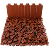 Feleph 360 Pieces 1X2 Masonry Profile Bricks Building Blocks For Wall Parts And Pieces Diverse Bulk Toy Set Compatible With Major Brands (Reddish Brown)