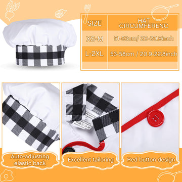 Haysandy 3 Pieces Halloween Kids Chef Costume Role Play Chef Costume With Hat For Boys And Girls(Large)