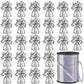 24 Pcs Balloon Weights Metallic Anchor Balloon Holder for Helium Balloons Heavy Table Weights and 1 Roll Iridescent Crimped Ribb
