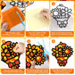 QOUBAI 32 Sets Fall Bouquet Suncatchers Craft Kit DIY Window Stained Glass Effect Autumn Bouquet Paper Crafts Home School Classr