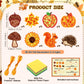 Funrous 32 Set Fall Suncatcher Craft Kit Autumn Harvest Suncatcher Paper Crafts with Tissue Paper DIY Window Stained Glass Effec