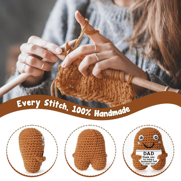 Cool Dad Gifts, Crochet Potato Doll Gift For Father From Daughter Son Kid Child Or Wife, Handmade For Birthday, Father'S Day Or