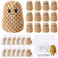RoundFunny 6 Sets Graduation Gifts Bulk Crochet Potato Inspirational Funny Plush Gifts with Positive Card for Women Men Friend O