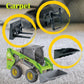 Qcar 3 in 1 Skid Steers Loader Construction Vehicles Toys,1:50 Scale Diecast Site Loader with Metal Forklift and Grab Shovel Set