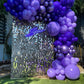 Bezente Purple Balloons Latex Party Balloons - 100 Pack 12 Inch Round Helium Purple Balloons For Wedding Graduation Halloween Bi