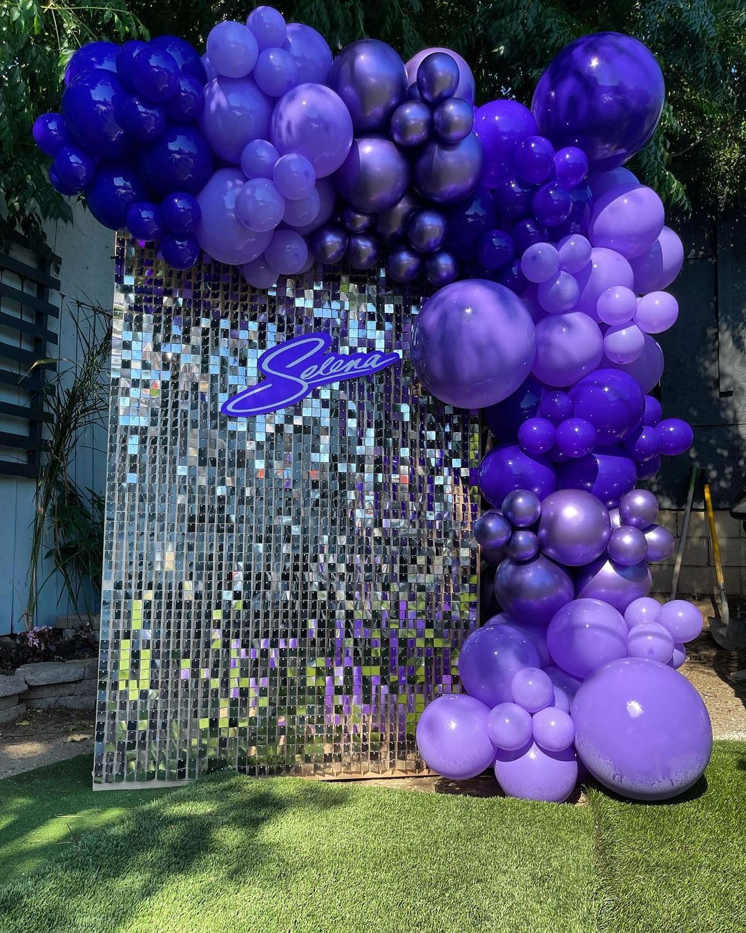 Bezente Purple Balloons Latex Party Balloons - 100 Pack 12 Inch Round Helium Purple Balloons For Wedding Graduation Halloween Bi