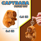 Kawaite Small Brown Capybara Plush Toy, Cute Stuffed Animal, Soft PP Cotton for Kids, Ideal for Parties and Classroom Prizes