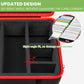 Card Deck Case For Trading Cards, Card Storage Box Holder For Magic The Gathering Booster/For Cards Against Humanity/For Cah Tcg Mtg Commander/For Yugioh/Football/Topps Sports Collectible Cards(Red)