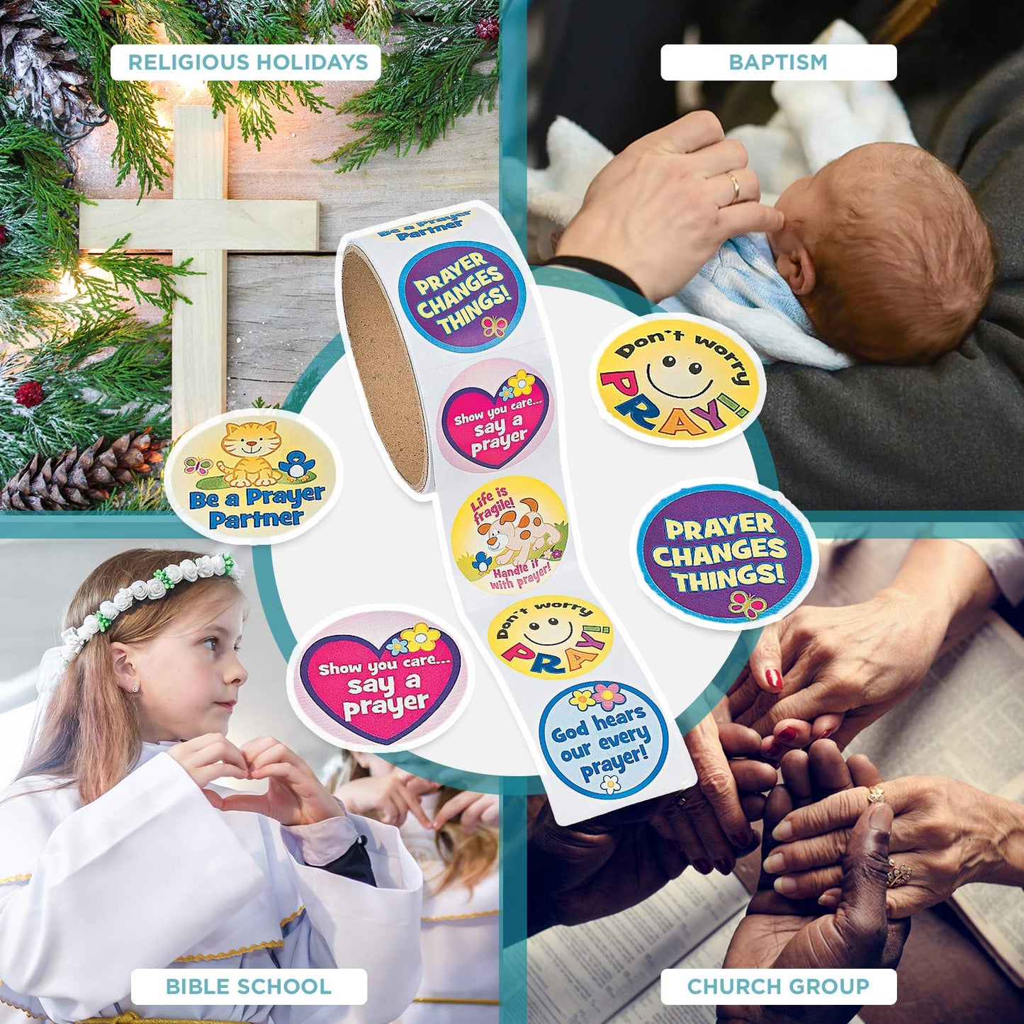 Fun Express Prayer Roll Stickers