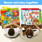 Hoqeewipe Search And Find Books For Kids, Reusable Art And Craft Supplies For Toddlers - Preschool Learning Activity, Gifts For