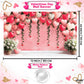 KatchOn, Heart Valentines Day Backdrop - XtraLarge, 72x44Inch | Valentines Backdrops for Photography | Happy Valentines Day Bann
