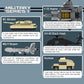 Apostrophe Games Military Building Block Set - 665 Pieces, Multi-color, Includes F-22 Raptor, M1 Abrams Tank, Black Hawk Helicopter, Humvee