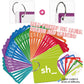 Torlam Sight Words & Phonics Flash Cards for Kids, Medium Cardboard, Learn Digraphs & CVC Blends, Ideal for Pre-K to 3rd Grade
