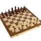 Regal Games Wooden Chess Sets For Adults With Folding Chess Board (15 X 15) & Wood Chess Pieces | Travel & Portable Table Games For Fun Family Game Night