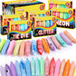 Toidgy 36 PCS Sidewalk Chalk for Kids in 6 Packs, 18 Colors, Outdoor Sidewalk Chalk for Toddlers 1-3 Nontoxic, Washable Sidewalk