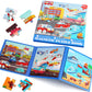 Nashrio Magnetic Puzzles For Kids Ages 4-6, 20-Piece Toddler Travel Toys Transportation Puzzles Ages 3-5, Educational Learning Magnets, Ideal Road Trip Activities Toys For 3 4 5 6 Boys And Girls