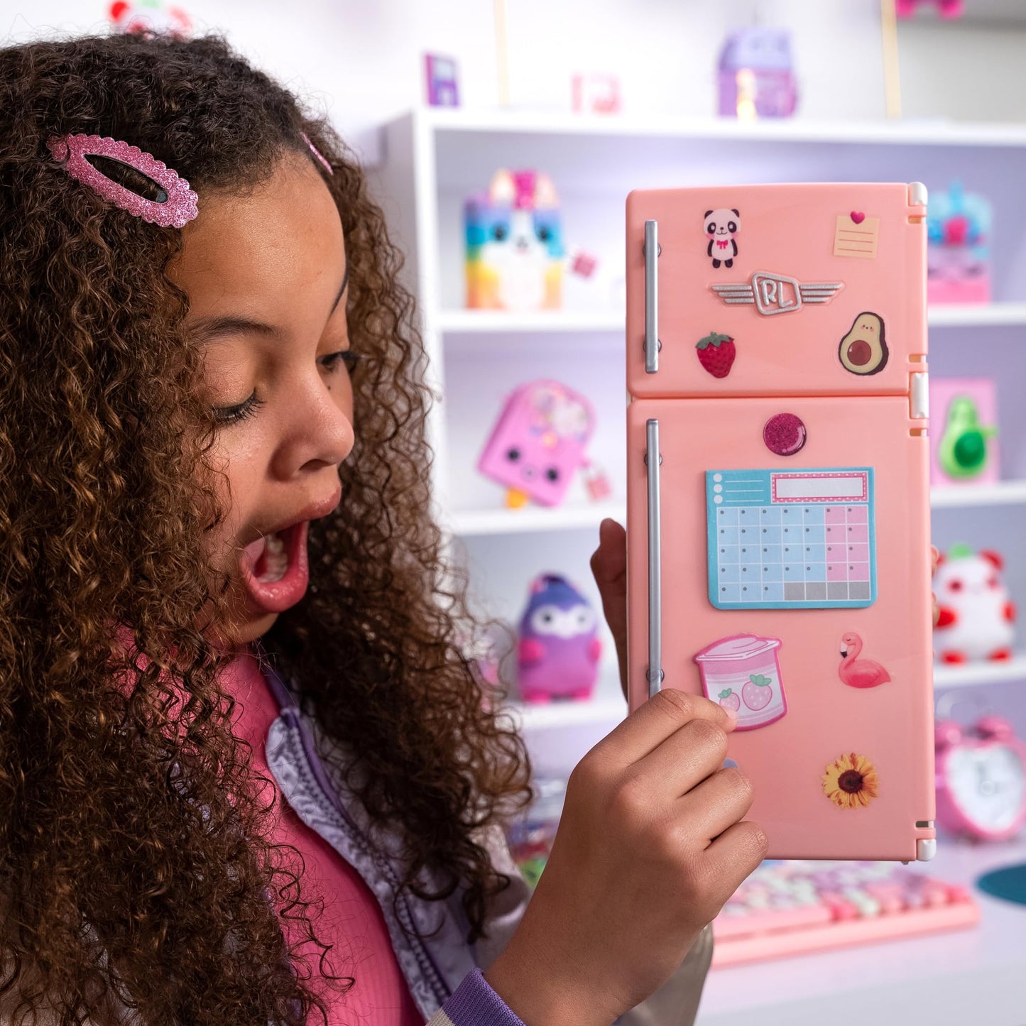 Real Littles Desktop Caddies - Mini Fridge With 20+ Real Working Stationery Surprises Inside! Small