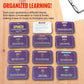 Explore To Win Spanish Flash Cards Set – 100 Cards, Audio & eBook, 4x2.5x2.5 in, Purple, Learn Common Verbs & Phrases