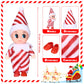 Aoriher 2 Pieces Christmas Doll Small Baby Twins In Bib Pants And Bodysuit Miniature Accessories Green And Red Boy And Girl Toy