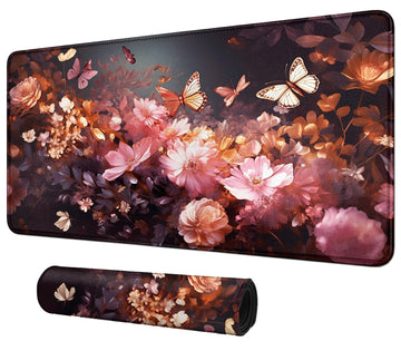 Flowers Butterflys For Mtg & Tcg Playmat,Bfdhgqzc 24'' X 14'' Game Mat For Mtg/Rpg/Ccg Trading Card Game Playmats Table Mat Perf