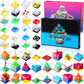 Sumind 48 Pcs Mini Maze Cube Puzzle Box Set, Balance Iq Maze Game 3D Brain Teaser Ball Ideal Prizes Gifts Puzzles Party Favor Ga