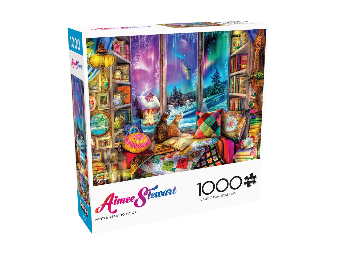 Buffalo Games - Aimee Stewart - Winter Reading Nook - 1000 Piece Jigsaw Puzzle For Adults -Challenging Puzzle Perfect For Game Nights - Finished Size Is 26.75 X 19.75