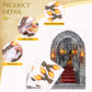 Tallew 13 Pcs Medieval Party Decorations, 2 Pcs Brick Stone Tablecloths,1 Castle Entrance Door, 2 Pcs Window Stickers 8 Pcs Torc