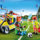 Playmobil Rescue Cart - Model 71204, Red Plastic Emergency Vehicle for Kids