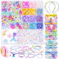 MiuCo Bracelet Making Kit for Girls - Cute Beads for Jewelry Making Kit with Charms - Arts and Crafts for Make Necklaces - Birth