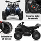 Soar Four Wheeler For Kids - Electirc Toddler 4 Wheeler For Kids 3-6, Ride On Atv 12V Battery Powered, Kids Quad With Led Lights, Music, High Low Speed, Usb/Tf, Treaded Tires, Black