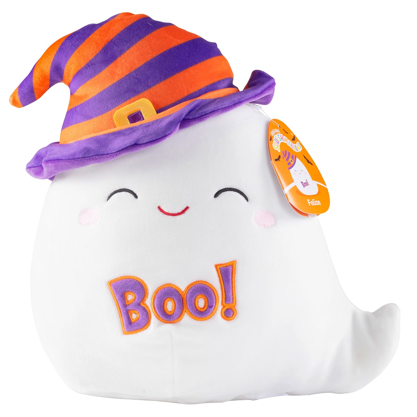 Squishmallows 10-Inch Felize The Easter Ghost - Official Jazwares Plush - Collectible Soft & Squishy Ghost Stuffed Animal Toy - Add To Your Squad - Gift For Kids, Girls & Boys
