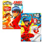 Miraculous Ladybug Activity Set - 5 Piece Bundle with Coloring Books, Stickers & More - Multicolor/Paper