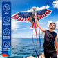 SGftre Eagle Kite - Easy-Fly Single Line Kite for Adults & Kids, Red & Blue American Flag, Perfect for Beach & Park Activities