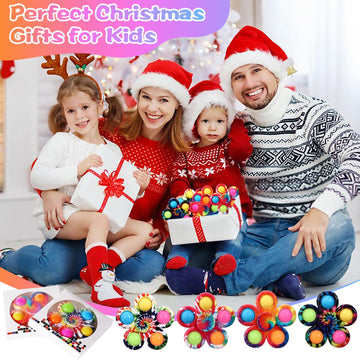 Scione 6Pack Pop Fidget Spinners, Sensory Fidget Toys For Kids 8-12 4-8 Bulk, Adhd Autism Fidget Toys For Toddler 1-3 Boys Girls, Stress Anxiety Relief Classroom Prizes Newborn Toys Birthday Gifts