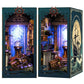 Book Nook Kits for mature-themeds - Ocean Mystery 3D Puzzle with LED | Pirate Shipwreck Diorama & Seashell Decor | Unique Gifts for Adventure Lovers (Blue)