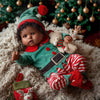 Babeside Christmas Outfit Lifelike Reborn Baby Dolls Black Girl - 20 Inch Soft Feeling Realistic Newborn Baby Dolls Real Life Baby Dolls With Gift Box For Kids Age 3+