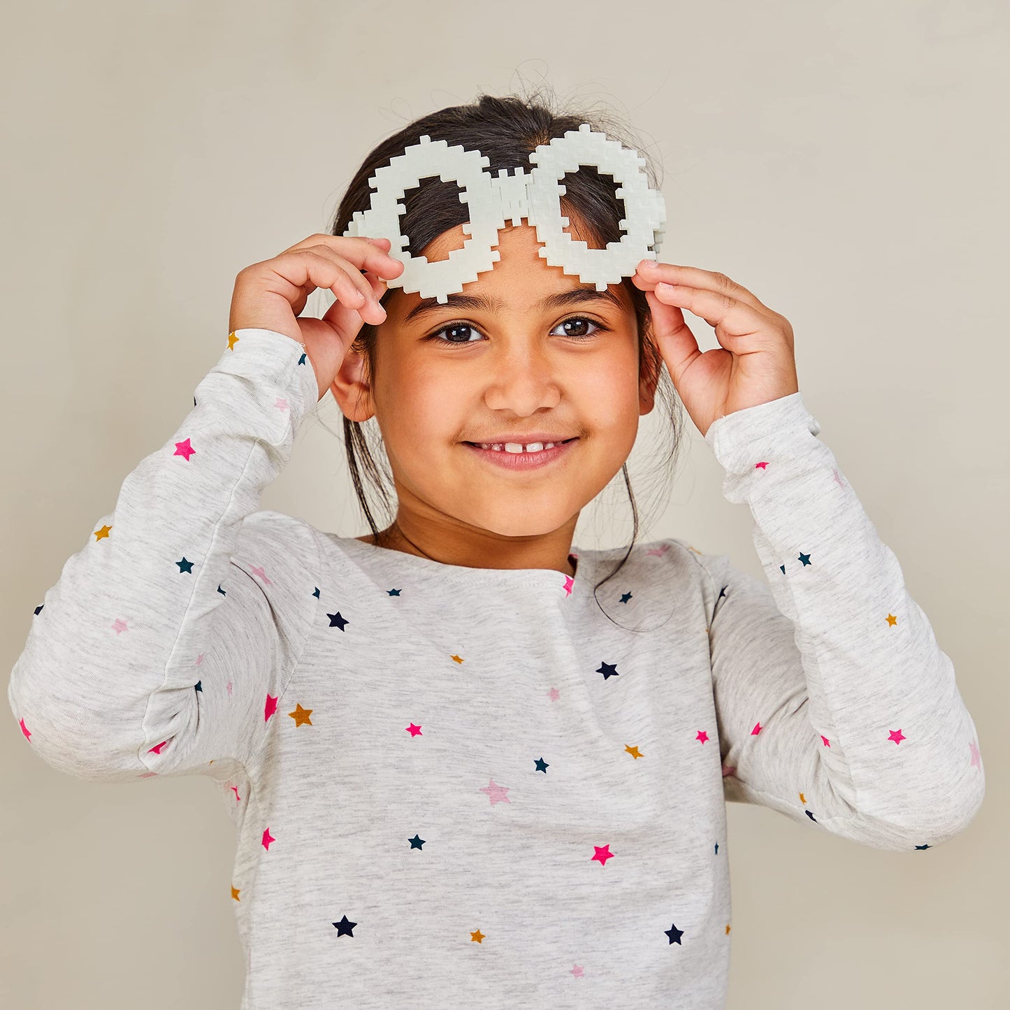 Plus Plus 70 Piece Interlocking Building Blocks For Kids, Open Ended Connecting Toys, Stem Bin Classroom Mini Manipulatives - Glow In The Dark Play Tube